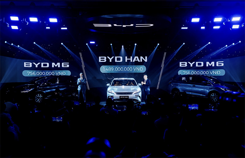 BYD ប្រកាសចេញលក់រថយន្តអគ្គិសនីពីរម៉ូដែលនៅទីផ្សារប្រទេសវៀតណាម