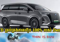 នៅពេលនេះ ក្រុមហ៊ុន BYD បានគ្រប់គ្រងភាគហ៊ុន 100% របស់ Denza នៅលើទីផ្សារប្រទេសចិនហើយ